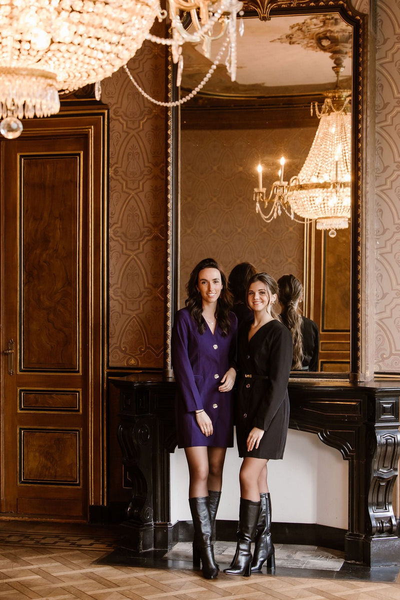 Binty blazer jurk zwart - Bij Keesje - Bij Keesje