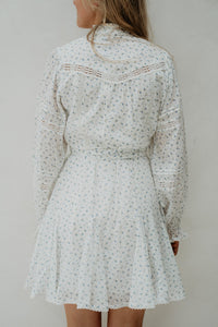 Birgitte Print Flower Dress Off White - Bij Keesje - Neo Noir - Jurk