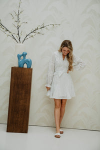 Birgitte Print Flower Dress Off White - Bij Keesje - Neo Noir - Jurk