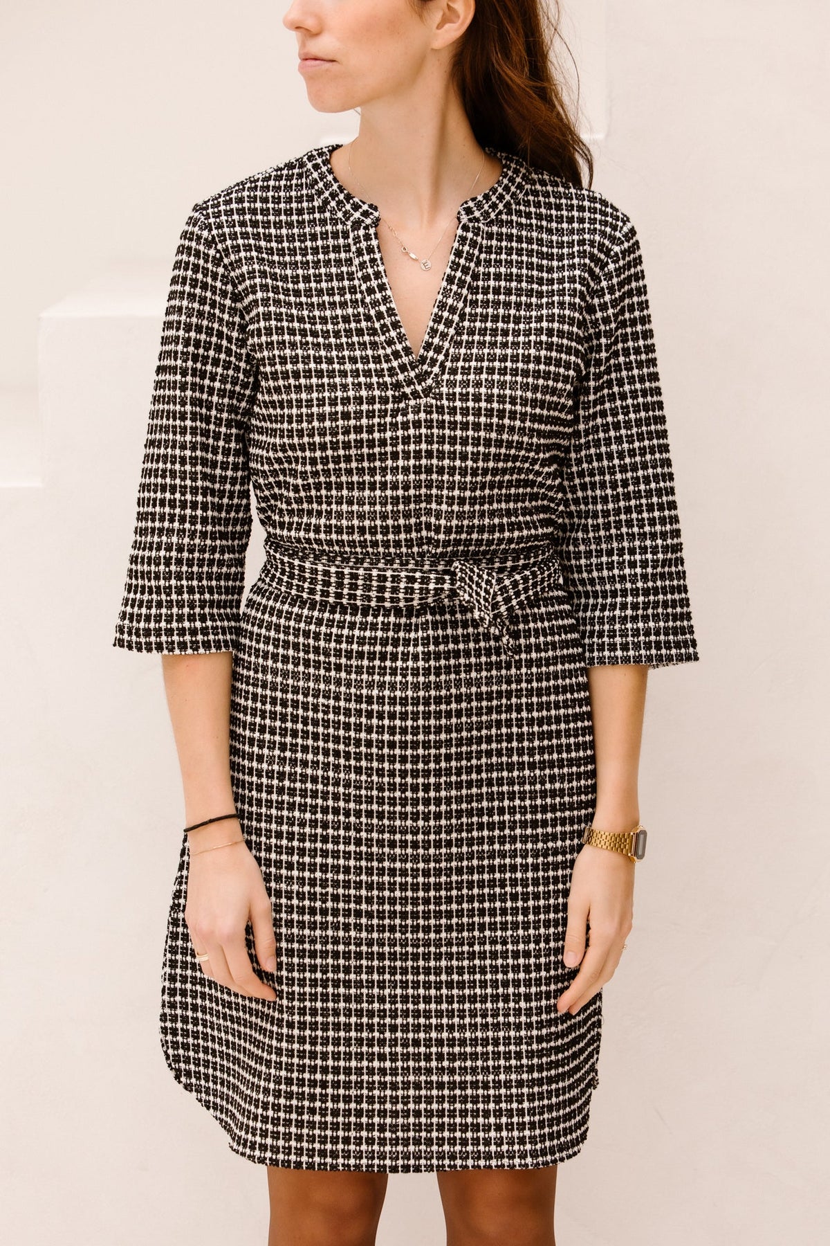 Blake dress black bouclé - Bij Keesje - Elvira