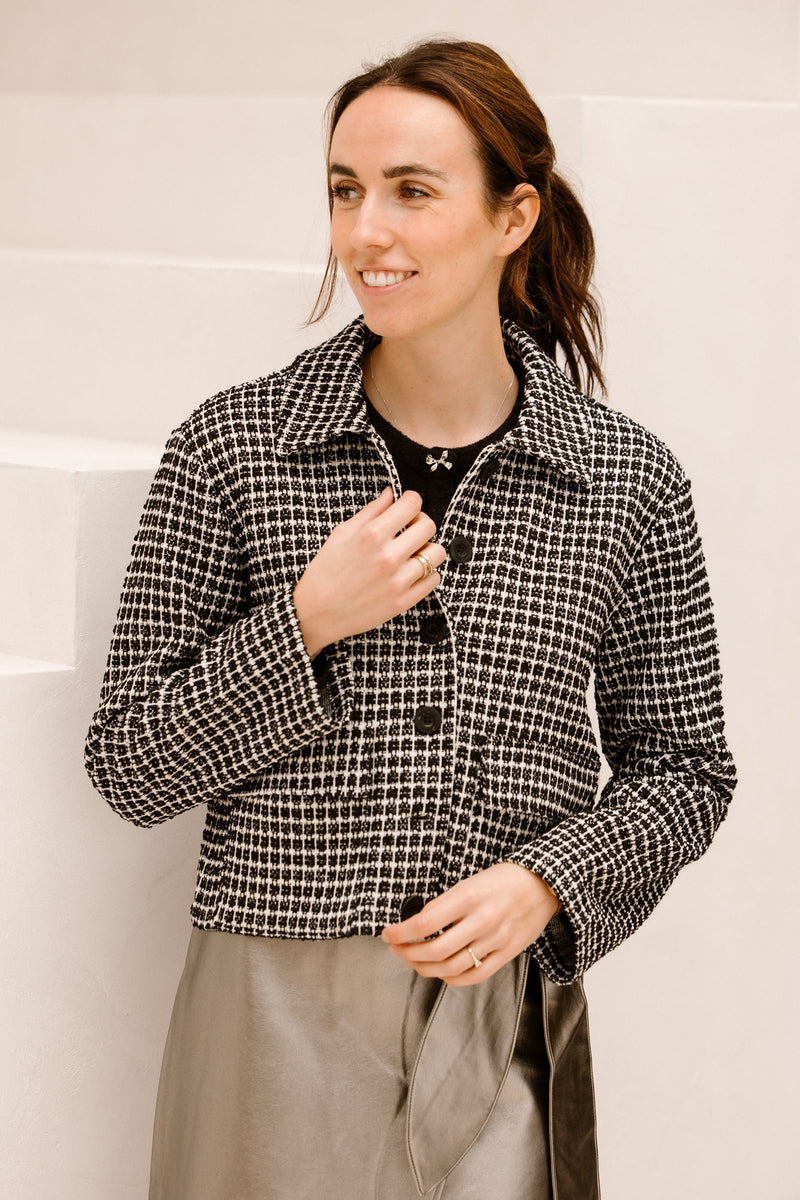 Blake jacket black bouclé - Bij Keesje - Elvira