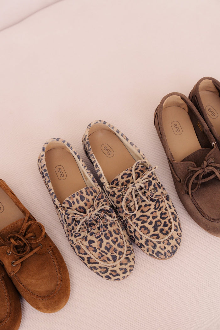 Blaricum bootschoenen leopard beige - Bij Keesje - Shoecolate - Schoenen