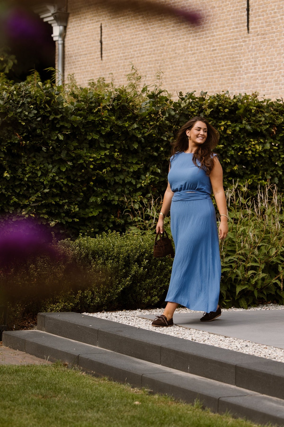 Blauw tweedelig set - Bij Keesje - Bij Keesje - set