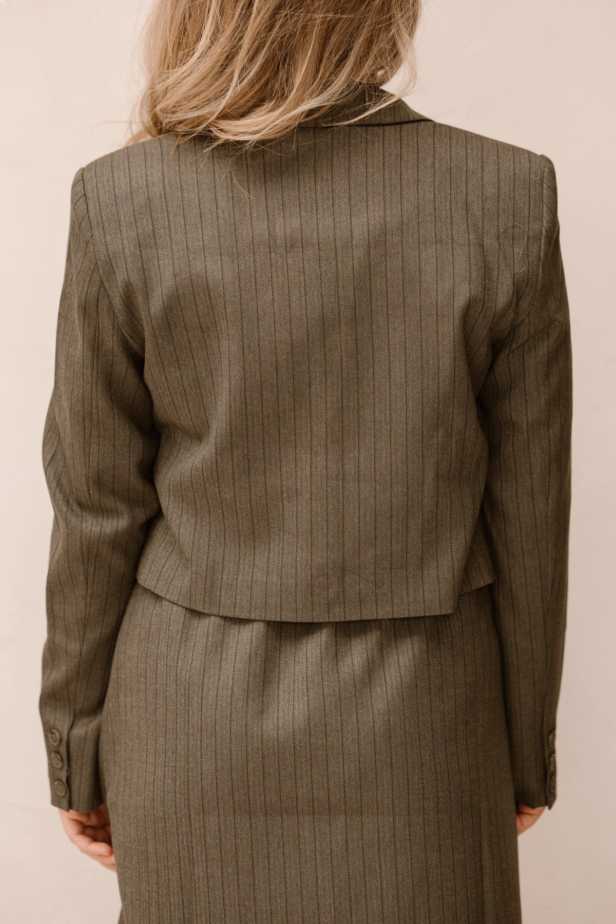 Blazer Claire green stripe - Bij Keesje - Elvira