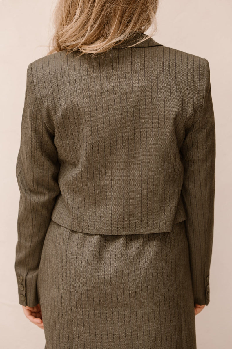 Blazer Claire green stripe - Bij Keesje - Elvira