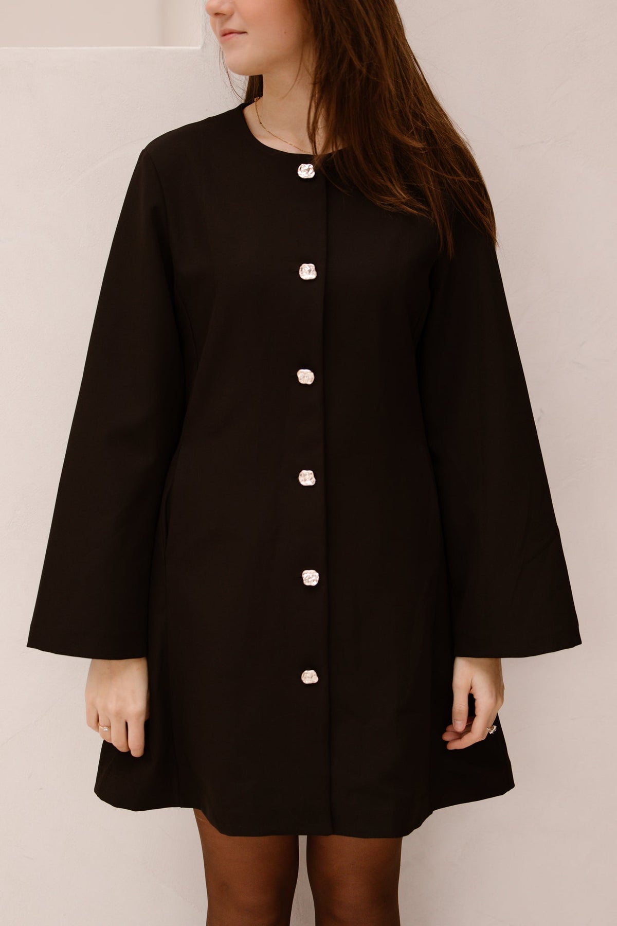 Blazer jurk zwart - Bij Keesje - Bij Keesje