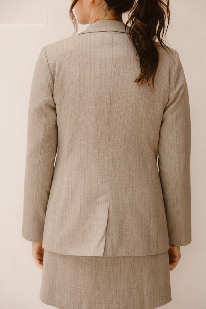 Blazer Miley Taupe Stripe - Bij Keesje - Elvira