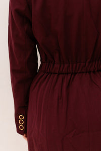 Blazora Dress Burgundy - Bij Keesje - Freebird - jurk