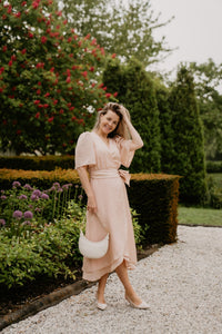 Blossom layer dress melon - Bij Keesje - Freebird - Jurk