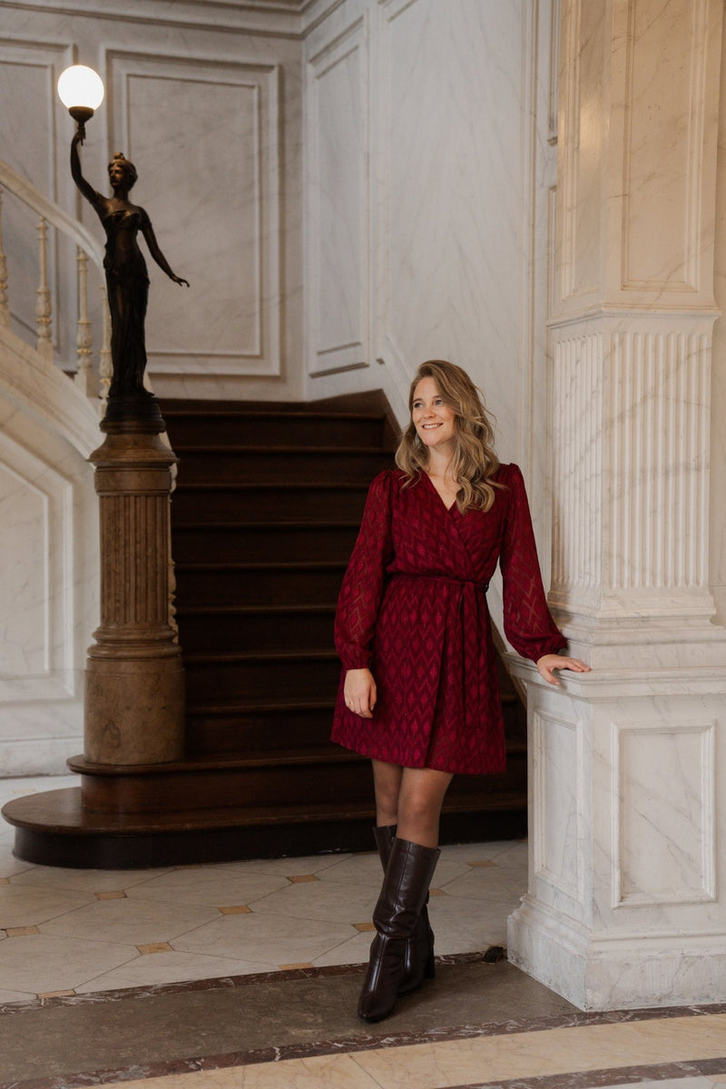 Bodien dress bordeaux - Bij Keesje - Bij Keesje