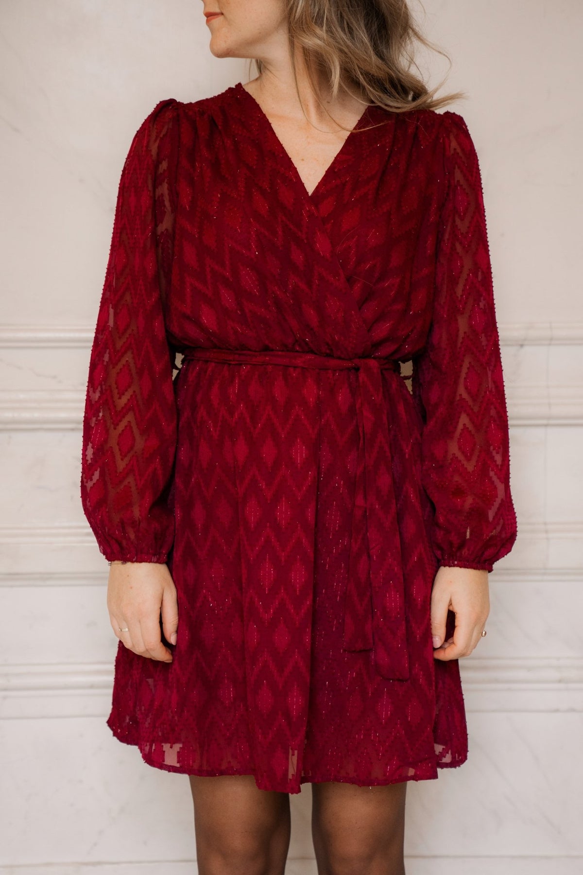 Bodien dress bordeaux - Bij Keesje - Bij Keesje