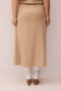 Bodil Skirt Knit Camel - Bij Keesje - G - maxx - Rokken