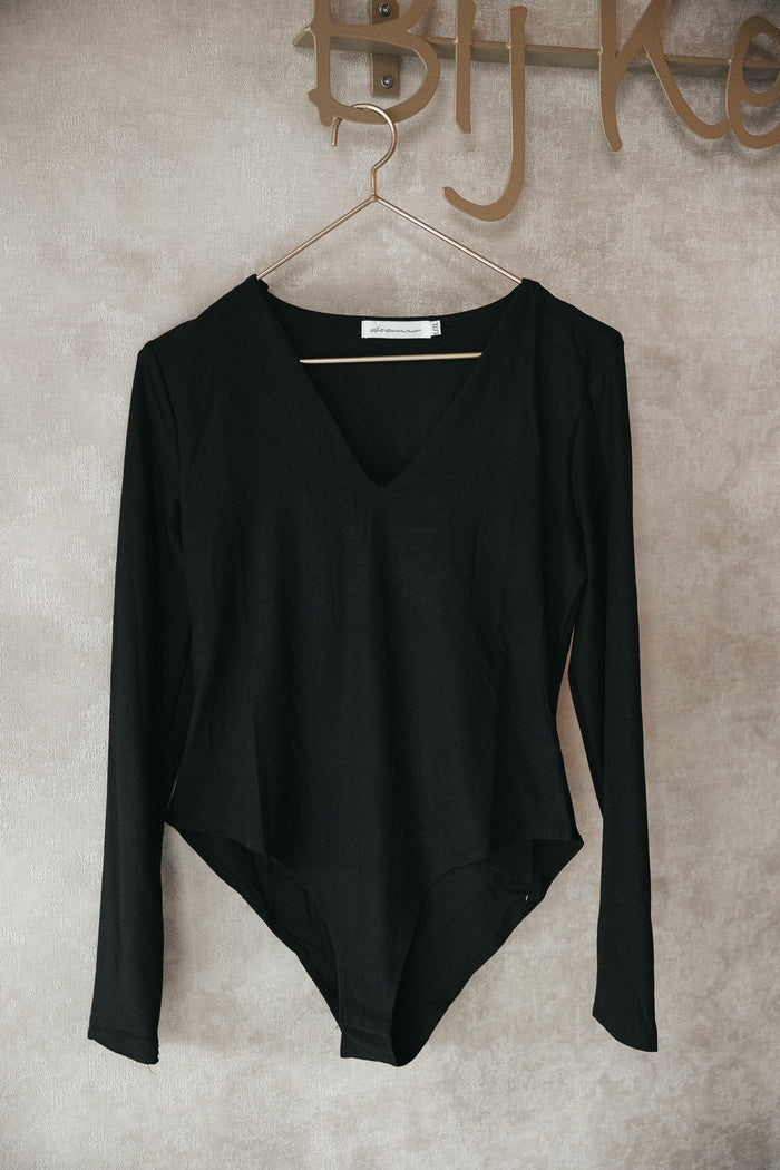 Body black v - neck - Bij Keesje