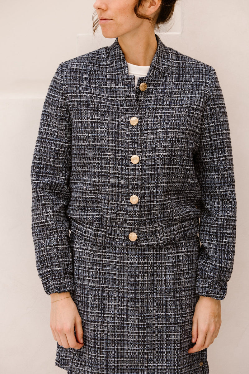 Bomber Romee blue boucle E4 25 - 038 - Bij Keesje - Elvira