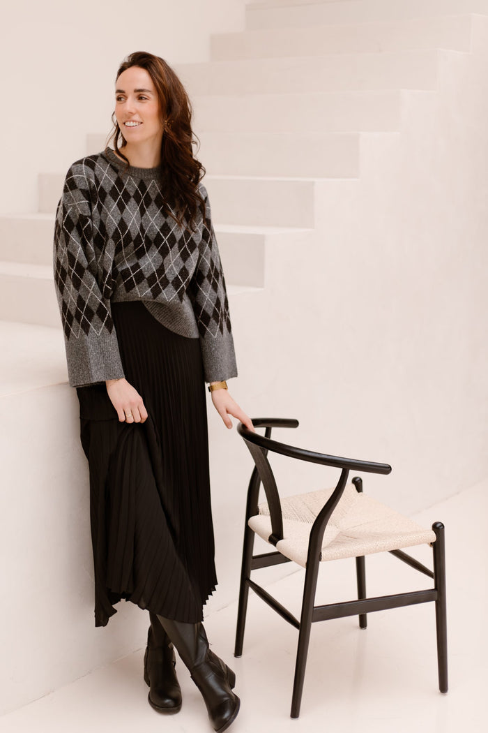 boni simple plisse skirt - Bij Keesje - Neo Noir