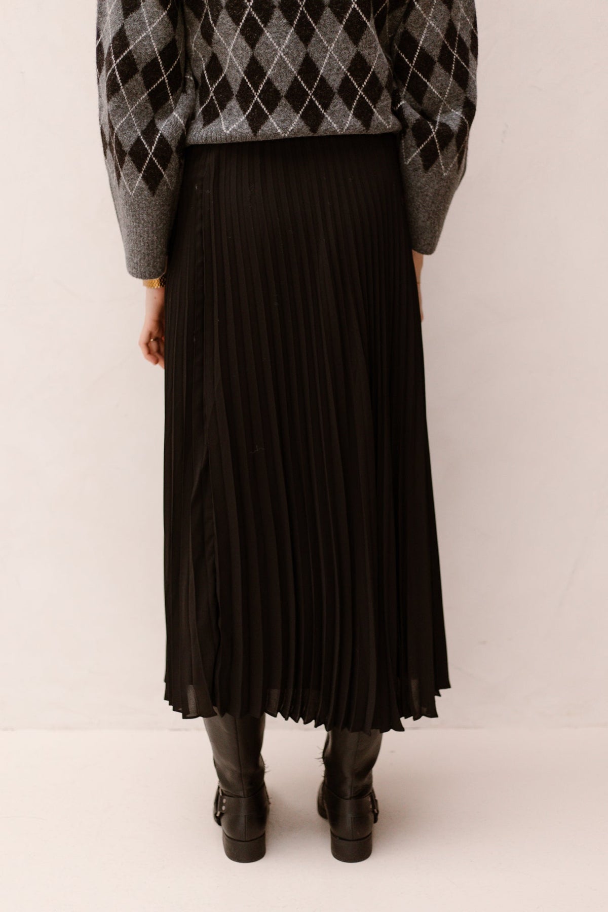 boni simple plisse skirt - Bij Keesje - Neo Noir