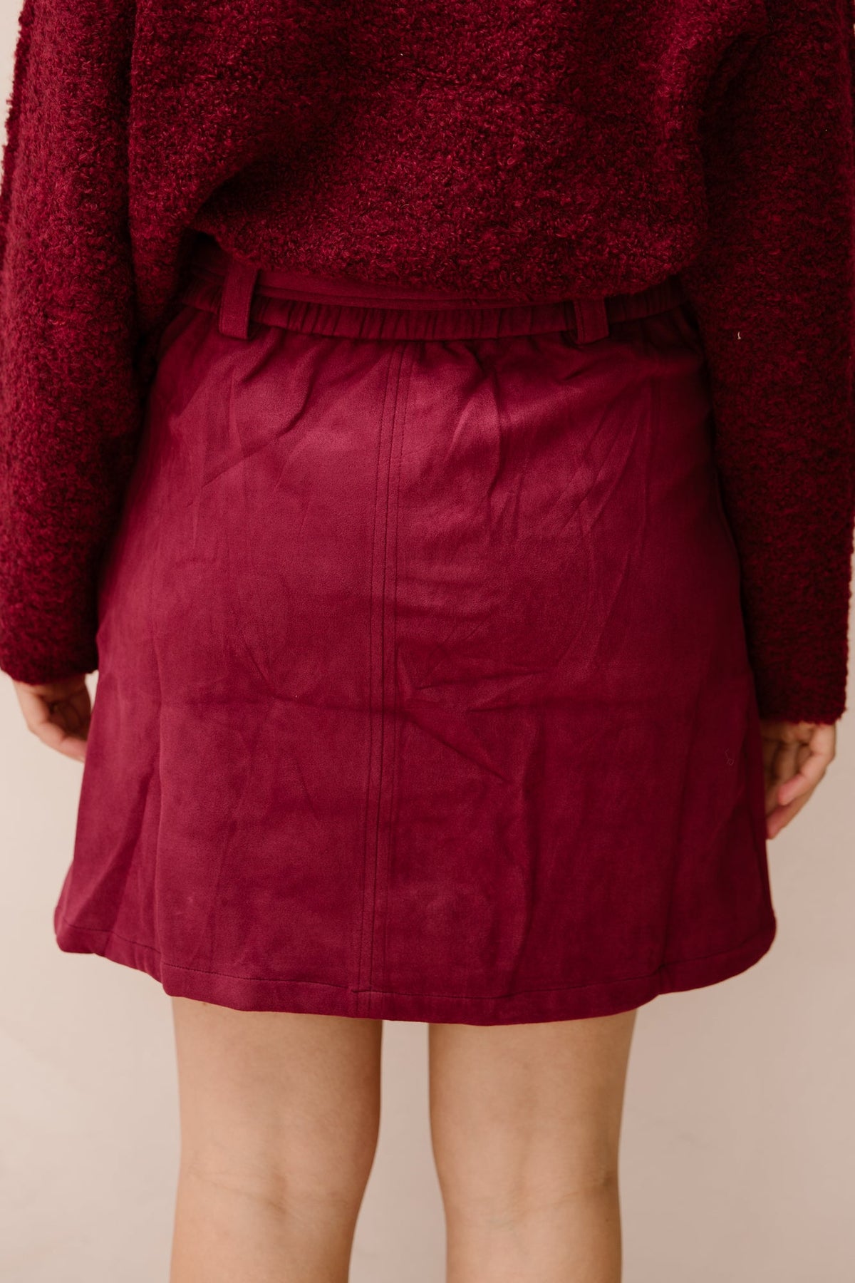 Bordeaux skirt short - Bij Keesje - Bij Keesje
