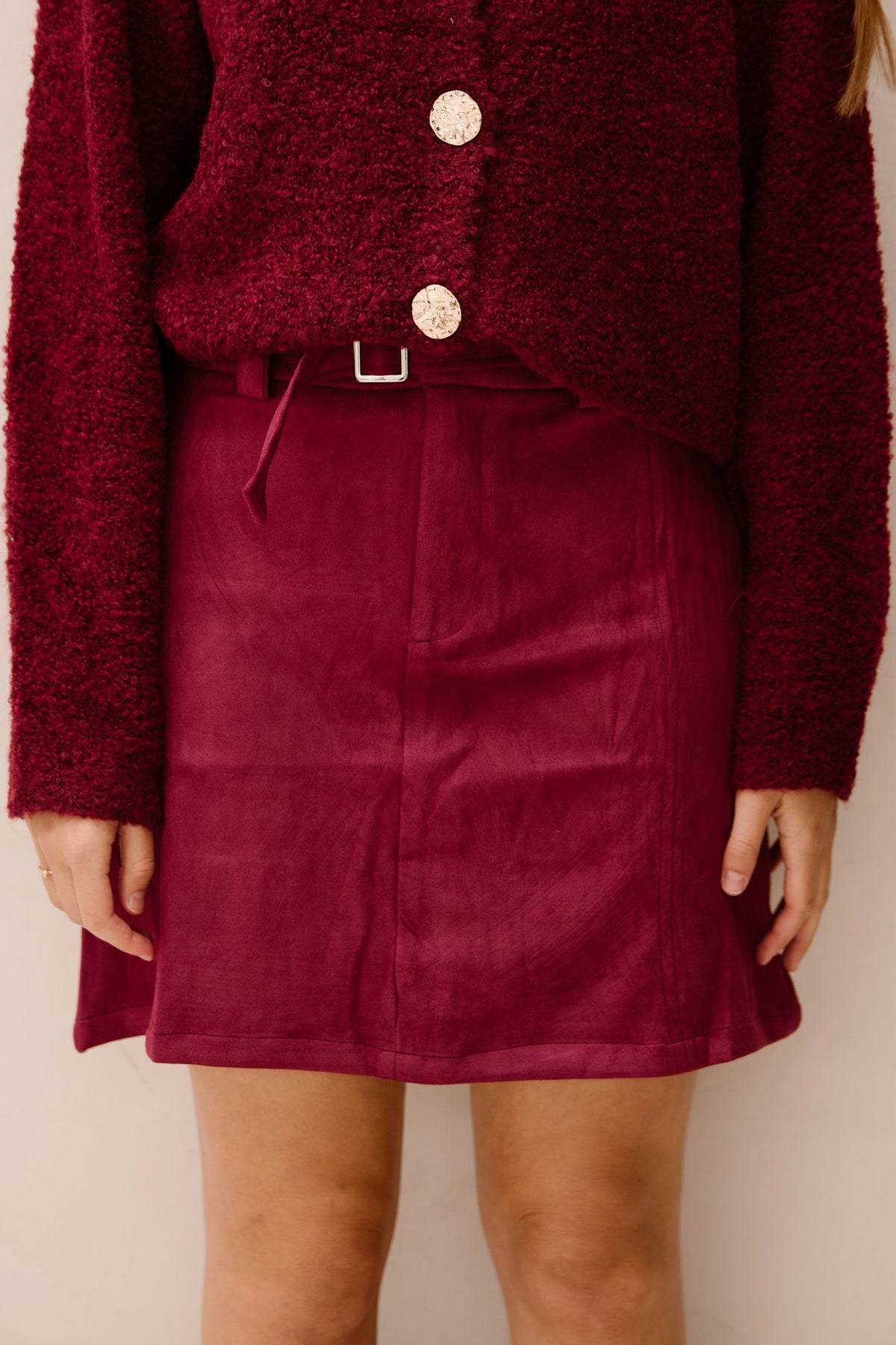 Bordeaux skirt short - Bij Keesje - Bij Keesje