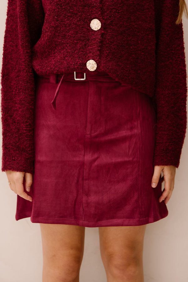 Bordeaux skirt short - Bij Keesje - Bij Keesje