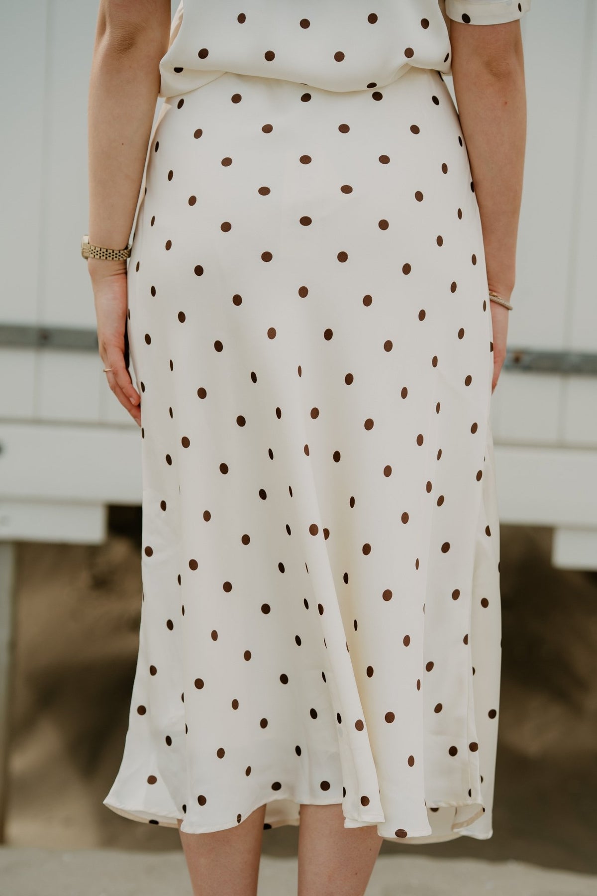Bovary Dotted Skirt Creme - Bij Keesje - Neo Noir - Rok