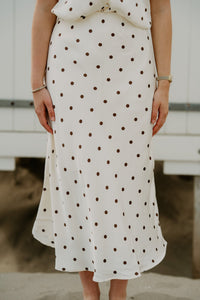 Bovary Dotted Skirt Creme - Bij Keesje - Neo Noir - Rok