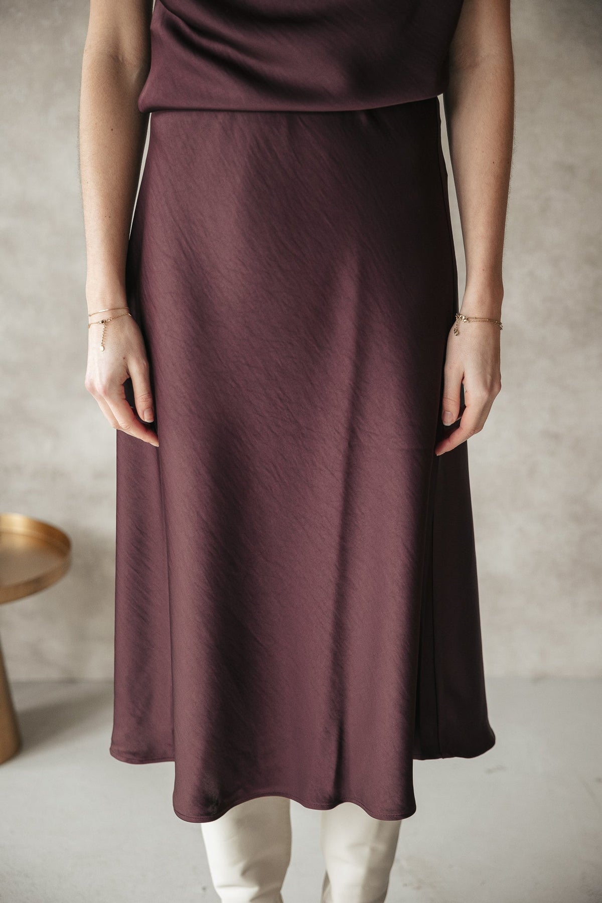 Bovary skirt burgundy - Bij Keesje