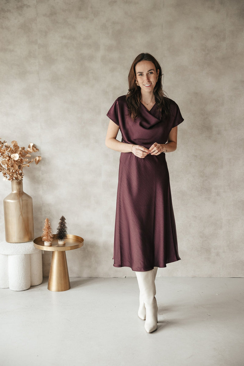 Bovary skirt burgundy - Bij Keesje