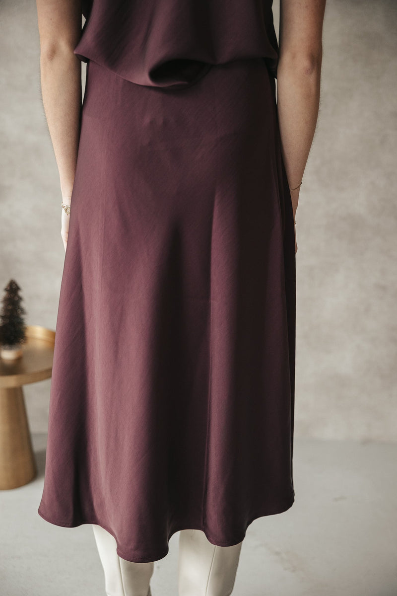 Bovary skirt burgundy - Bij Keesje