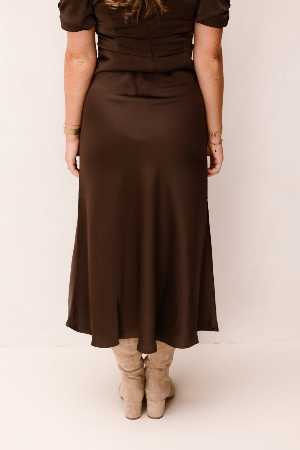 Bovary skirt dark brown NN - Bij Keesje - Neo Noir - rokken