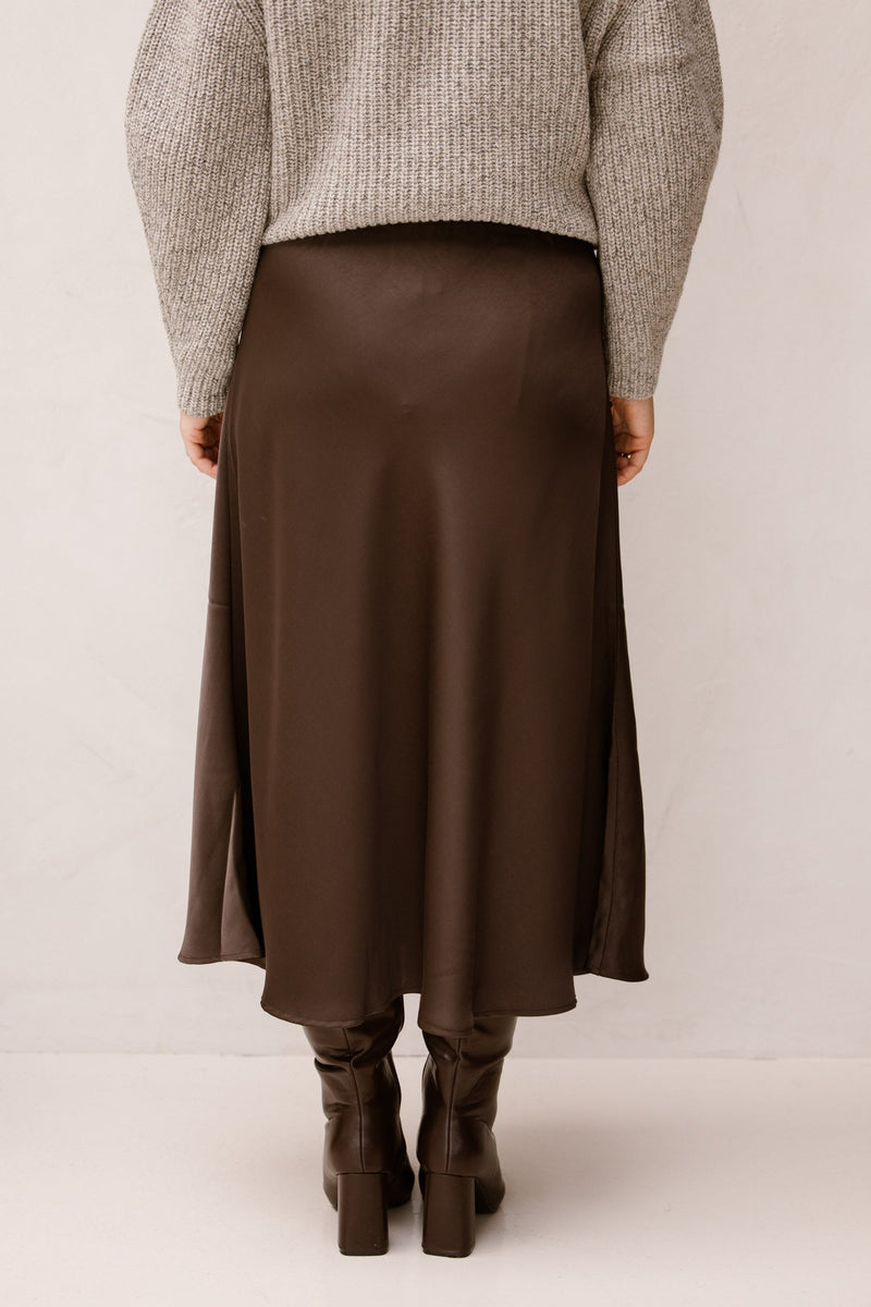 Bovary skirt dark brown NN - Bij Keesje - Neo Noir