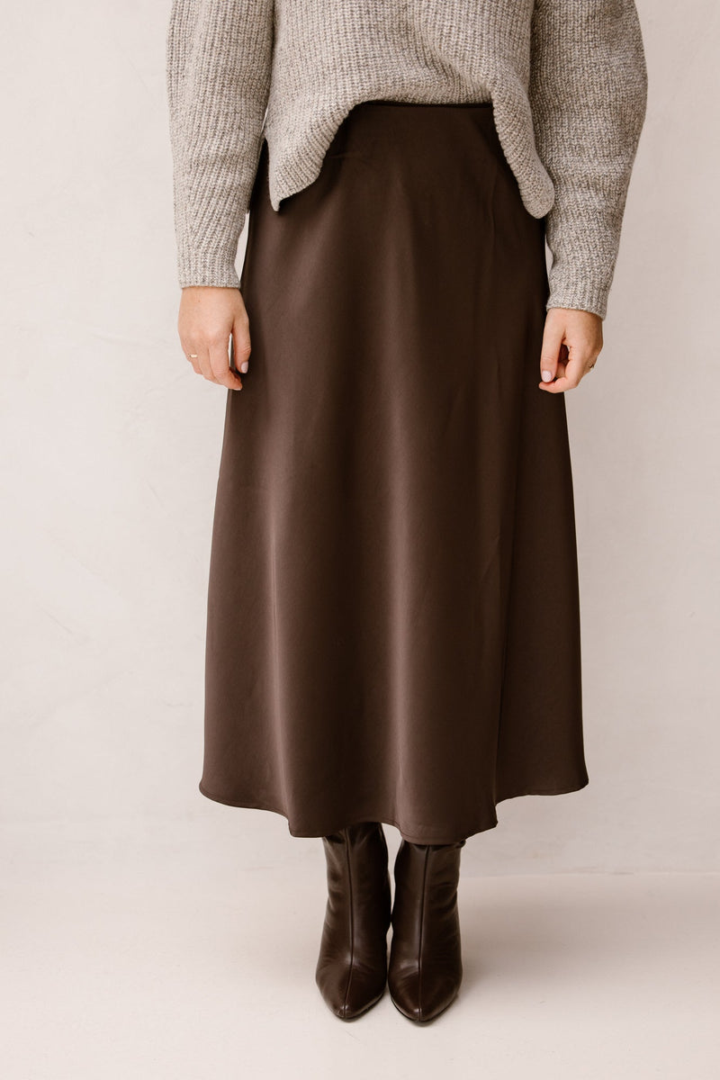 Bovary skirt dark brown NN - Bij Keesje - Neo Noir