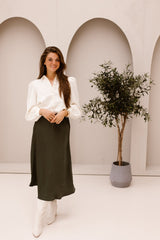Bovary Skirt Deep Green