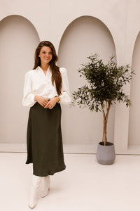 Bovary Skirt Deep Green - Bij Keesje - Neo Noir - rok