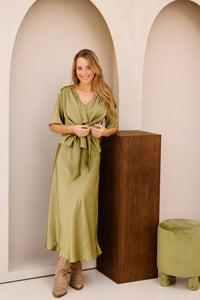 Bovary Skirt Sage Green - Bij Keesje - Neo Noir