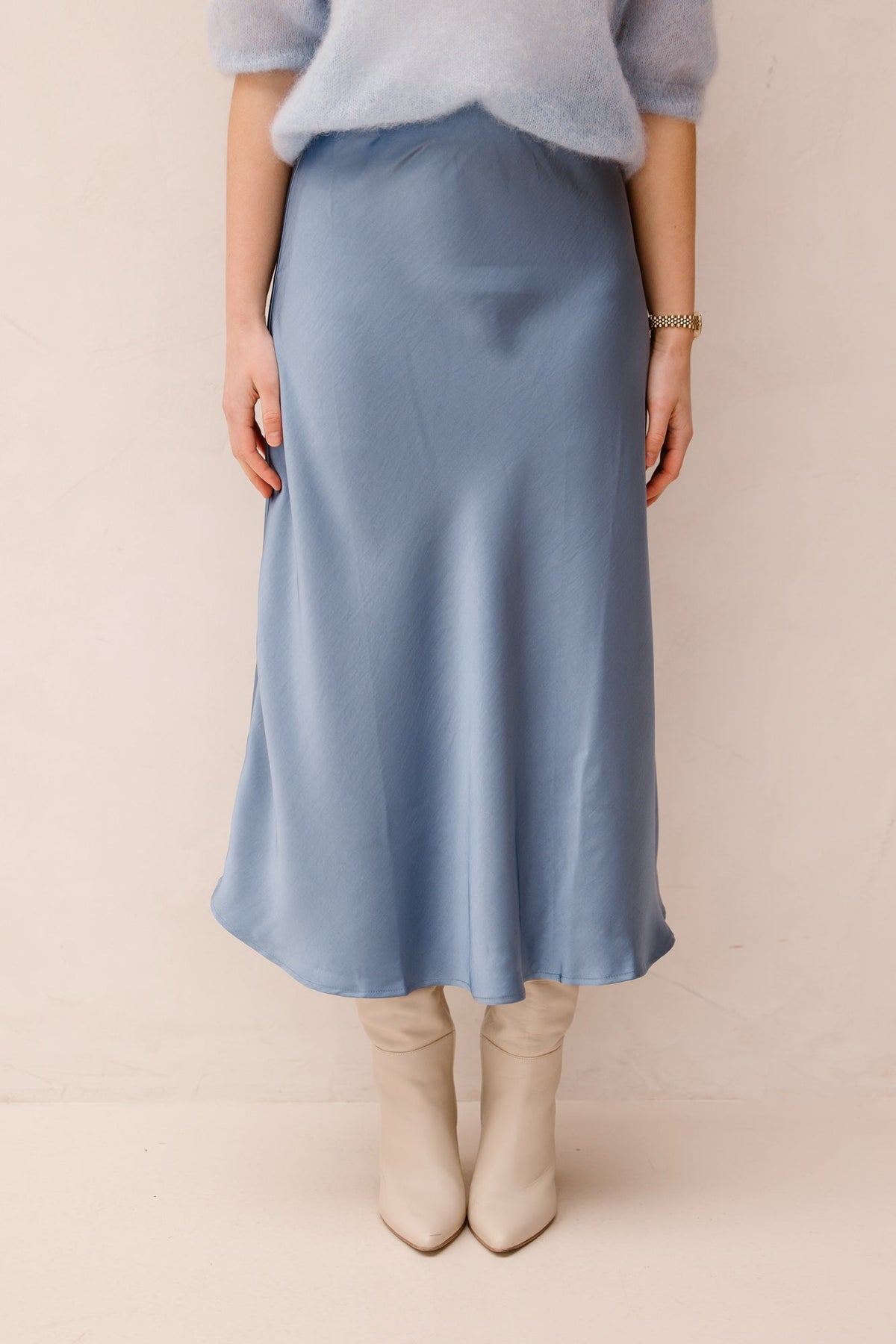 Bovary Skirt Smoke blue - Bij Keesje - Neo Noir - rok