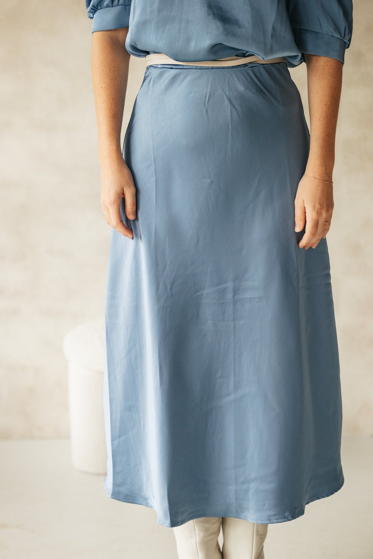 Bovary skirt smoke blue NN - Bij Keesje