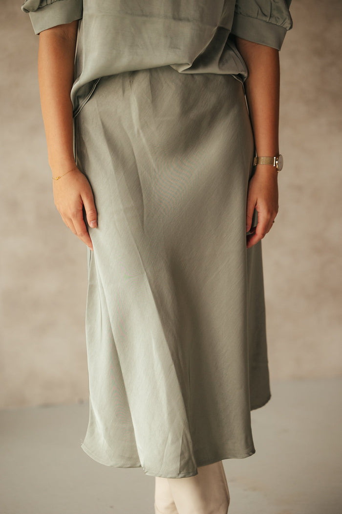 Bovary skirt smoke green NN - Bij Keesje