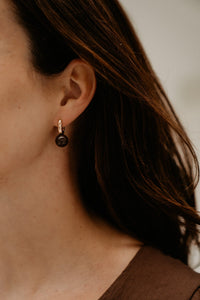 BOW19 Earring Amelie bruin - Bij Keesje - BOW19 - Oorbellen