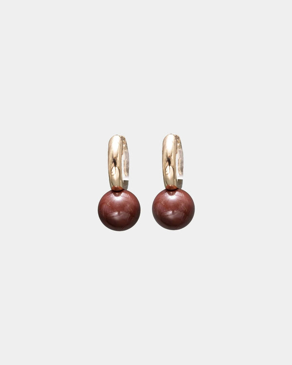 BOW19 Earring Amelie bruin - Bij Keesje - BOW19 - Oorbellen