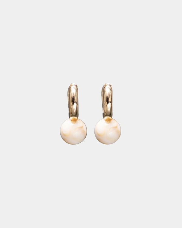 BOW19 Earring Amelie marmerwit - Bij Keesje - BOW19 -