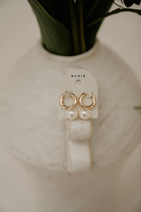 BOW19 Earring Amelie parelwit - Bij Keesje - BOW19 -