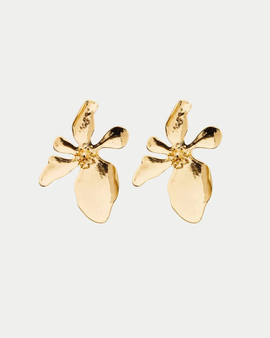BOW19 Earring Flower Gold - Bij Keesje - BOW19 - 