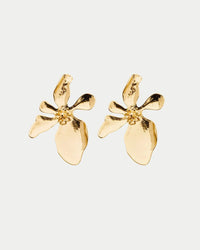BOW19 Earring Flower Gold - Bij Keesje - BOW19 - 