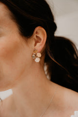 BOW19 Earring Hazel brown/beige - Bij Keesje - BOW19 - Oorbellen