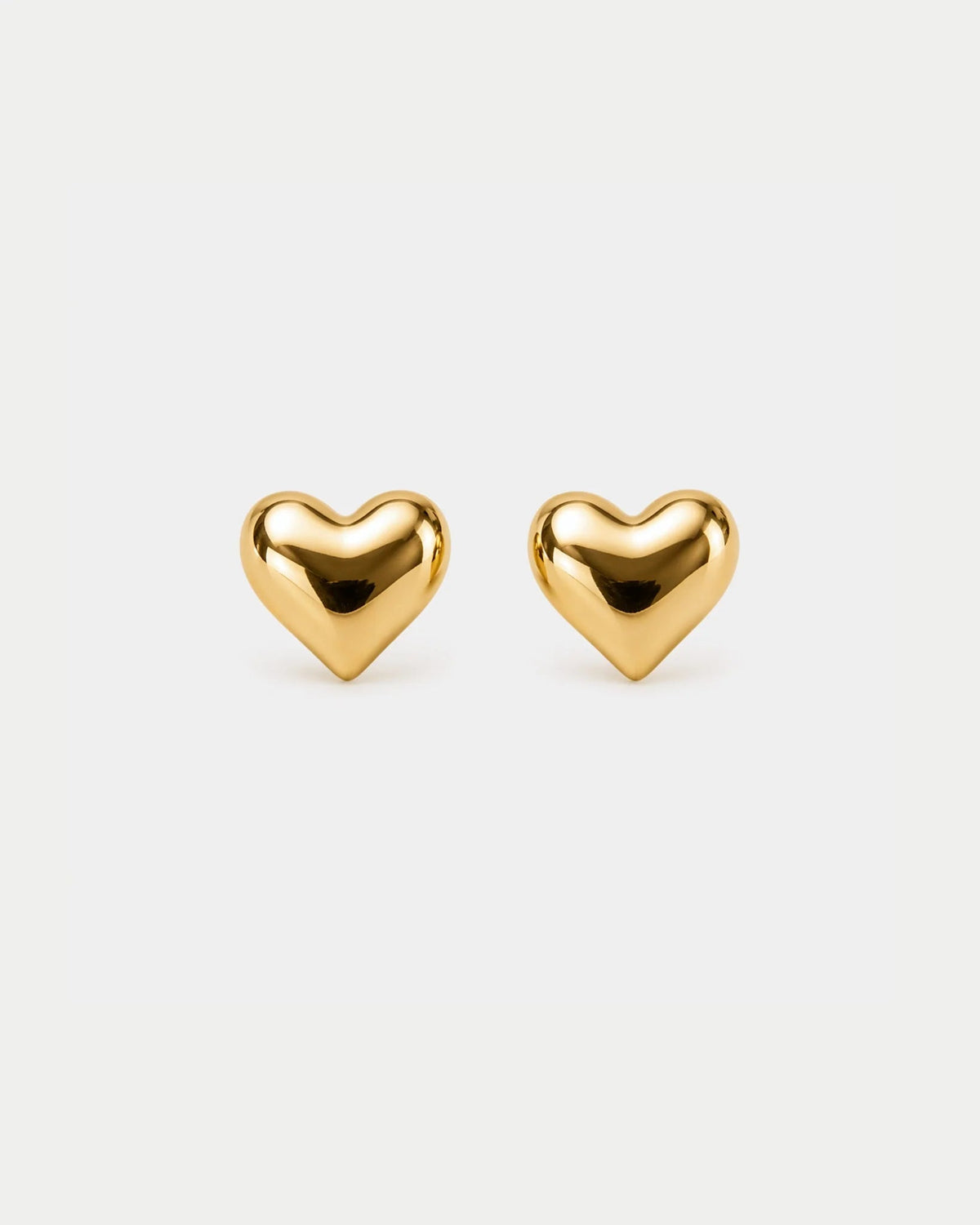 BOW19 Earring Heart Stud gold - Bij Keesje - BOW19 -