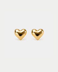 BOW19 Earring Heart Stud gold - Bij Keesje - BOW19 -