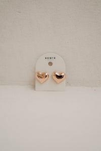 BOW19 Earring Heart Stud gold - Bij Keesje - BOW19 -