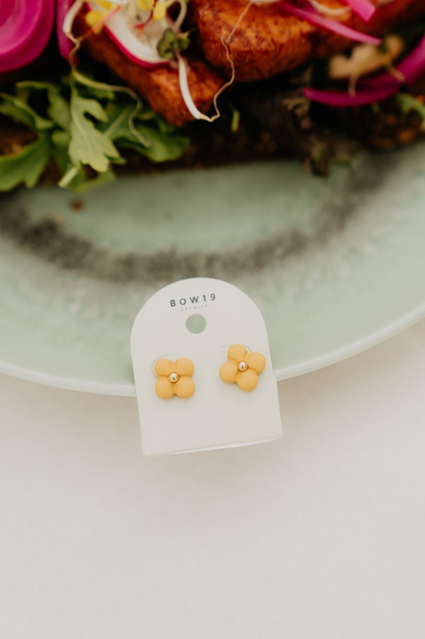 BOW19 Earring Seline yellow - Bij Keesje - BOW19 -