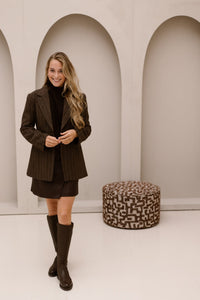 Bowie Stripe Blazer Brown - Bij Keesje - Neo Noir - Blazer