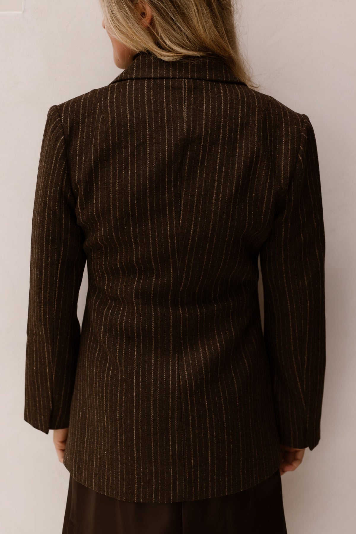 Bowie Stripe Blazer Brown - Bij Keesje - Neo Noir - Blazer